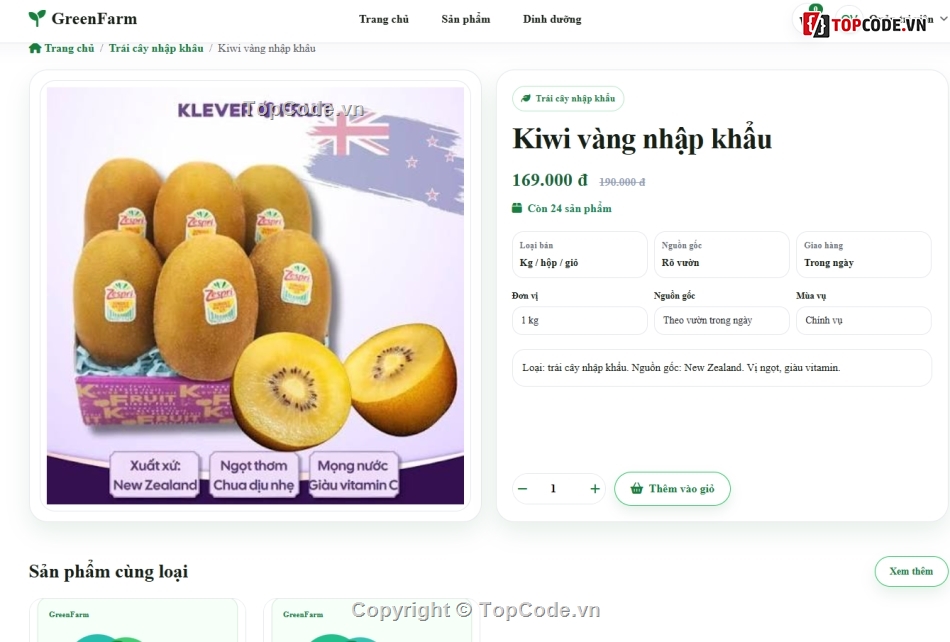 Farm,code bán hàng,web bán hàng